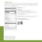 Augason Farms Dehydrated Spinach Flakes, 45 Servings