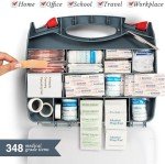 348-Piece 2-in-1 First Aid Kit with Mini Bonus