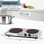 OVENTE 1700W Portable Double Infrared Burner