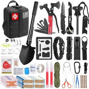 Father's Day Survival and First Aid Kit, 142 Pcs