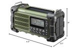 Sangean MMR-99 Multi-Powered Emergency Radio, Green