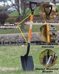 Heavy-Duty 41-Inch Digging Shovel with Trenching Blade