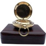 Personalized Brass Compass for Hiking and Adventure