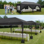 VINGLI 10x20 ft Pop Up Canopy Tent with Sides