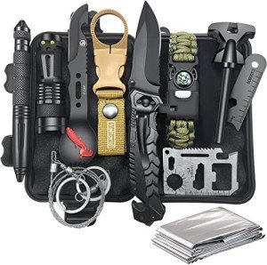 12-in-1 Survival Gear Gift for Outdoorsy Men
