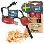 2-in-1 Ferro Rod Fire Starter Kit