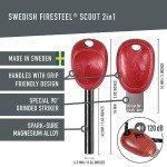 2-in-1 Ferro Rod Fire Starter Kit