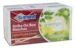300 Diamond Greenlight Waterproof Matches - 2 Packs