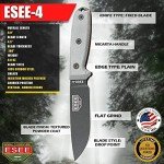 ESEE 4P Survival Knife with Sheath and Clip