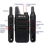 Retevis RT22 Rechargeable Walkie Talkies - Pair