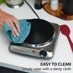 OVENTE 1000W Countertop Electric Burner with Hot Plate