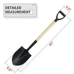 Durable Round Garden Shovel with D-Handle