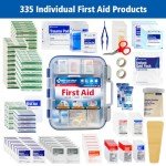 335-Piece OSHA Compliant First Aid Kit