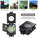 Waterproof Hiking Compass with Carry Bag