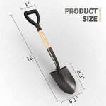 VNIMTI 28-Inch Metal Garden Shovel with D-Handle
