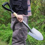 VNIMTI 28-Inch Metal Garden Shovel with D-Handle