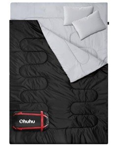 Ohuhu Rectangular Sleeping Bag for 2 People