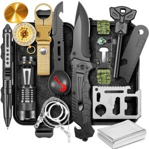 Survival Kits and Gear for Men 14 Pcs