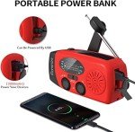 iRonsnow Solar Emergency Crank Weather Radio