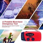 iRonsnow Solar Emergency Crank Weather Radio