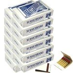 600 Plain White Matchbooks for Events and Celebrations