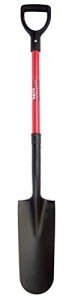 Long Narrow Blade Trench Shovel with D Grip