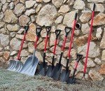 Long Narrow Blade Trench Shovel with D Grip