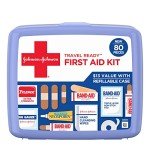 80-Piece Portable First Aid Kit for Travel