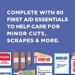 80-Piece Portable First Aid Kit for Travel