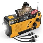 Yestiwc Solar Hand Crank Emergency Radio & Powerbank