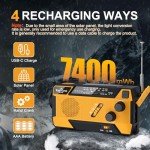 Yestiwc Solar Hand Crank Emergency Radio & Powerbank