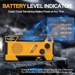 Yestiwc Solar Hand Crank Emergency Radio & Powerbank