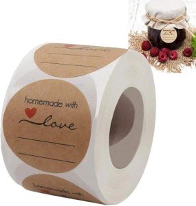 Mason Jar Labels for Jam and Jelly (500 Pack)