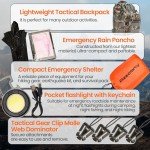 250-Piece Survival Backpack Kit for Emergency Preparedness