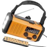 Emergency Weather Radio with Flashlight and Phone Charger