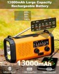 Emergency Weather Radio with Flashlight and Phone Charger