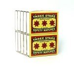 Swedish Three Stars Safety Matches - 10 Pack