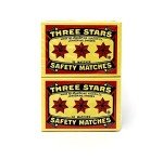 Swedish Three Stars Safety Matches - 10 Pack