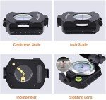 Sportneer Waterproof Survival Compass with Carry Bag