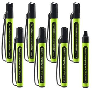 8 Pack Water Filter Straw - Portable Survival Filtration