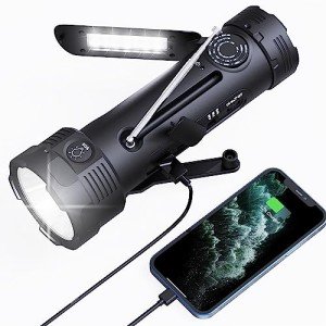Rechargeable NOAA Emergency Flashlight and Weather Radio