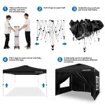Portable 10'x10' Pop-up Gazebo with Sidewalls