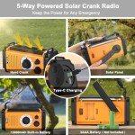 5-Way Powered Emergency Crank Weather Radio