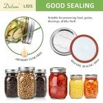 48-Pack Regular Mouth Canning Lids with Rings