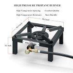 COOKAMP Portable Camp Propane Burner with Regulator