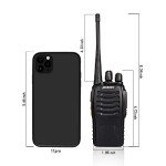 Pxton Long-Range Walkie Talkies with Earpieces - 4 Pack