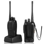 Pxton Long-Range Walkie Talkies with Earpieces - 4 Pack
