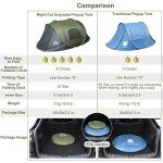 Night Cat Instant Waterproof Tent for 2-3 People