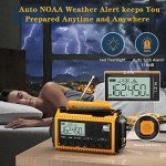 NOAA Emergency Weather Radio with Solar and Hand Crank