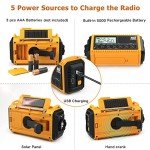 NOAA Emergency Weather Radio with Solar and Hand Crank